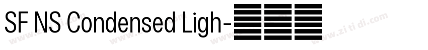 SF NS Condensed Ligh字体转换